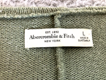 Load image into Gallery viewer, Abercrombie &amp; Fitch Sweater Womens Large Pickle Green Oversized Lightweight Lady
