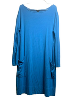 Load image into Gallery viewer, J Jill Dress Womens Extra Large Teal Blue Oversized Boxy Wearever Collection
