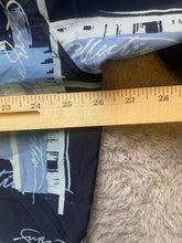 Load image into Gallery viewer, FUBU Shirt Adult Extra Large Blue AOP Abstract Hip Hop Button Up Pocket Mens
