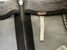 Load image into Gallery viewer, Free People Skirt Womens 2 (25x15) Black A-Line Back Zip Stretch Mini Denim Lady
