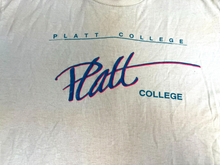 Load image into Gallery viewer, VTG Platt College Shirt Womens Large Dingy White Single Stitch Spellout 90s Lady
