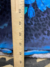 Load image into Gallery viewer, Soft Surroundings Shirt Womens Medium Blue AOP Floral Boho Silk Button Up Tunic
