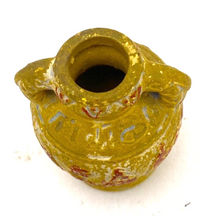 Load image into Gallery viewer, Vintage Occupied Japan Miniature Vase Red Yellow symbols Double Handle
