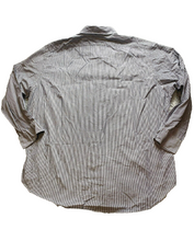 Load image into Gallery viewer, Ralph Lauren Shirt Adult 17.5 34/35 Navy White Stripe Button Up Casual Dress Men
