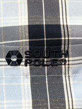 Load image into Gallery viewer, Vintage Southpole Shirt Adult Extra Large Blue Button Up Plaid Y2K Casual Mens
