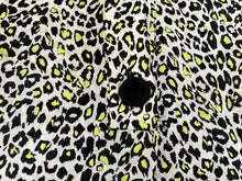 Load image into Gallery viewer, Zara Shirt Womens Large Green Yellow Black Leopard Print Flowy Oversized Blouse
