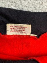 Load image into Gallery viewer, VTG Scarab Sweater Womens Medium Red AOP Chinese Writing Words Dragon Zip Collar
