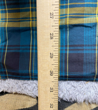 Load image into Gallery viewer, Duluth Shirt Adult Extra Large Tall Teal Yellow Plaid Untucked Relaxed Fit Mens
