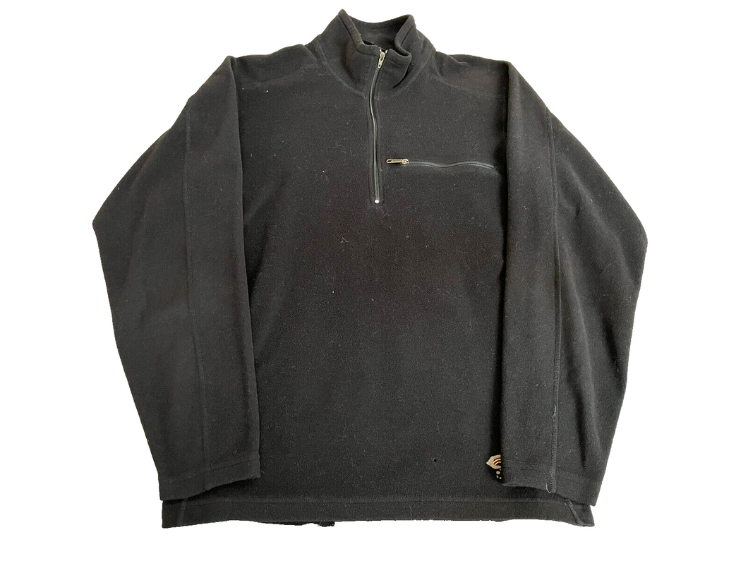 Mountain Hardwear Sweater Adult Medium Black 1/2 Zip Mock Neck Sherpa Fleece Men