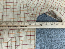 Load image into Gallery viewer, Alan Flusser Shirt Adult Medium Pale Yellow Button Up Checkered Casual Mens
