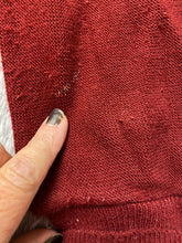 Load image into Gallery viewer, VTG IZOD Sweater Adult Extra Large Maroon Embroidered Logo Knitted Cardigan Mens
