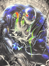 Load image into Gallery viewer, Venom Shirt Adult Small Black AOP Villain Comics Marvel Spider Man 2 Sided Mens
