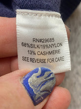 Load image into Gallery viewer, Pendleton Vest Womens Small Navy Blue Keyhole Sweater Silk Nylon Cashmere Ladies
