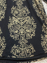 Load image into Gallery viewer, Lucky Brand Shirt Womens 1X Black Boho Floral Hippie Peasant Keyhole Blouse Plus
