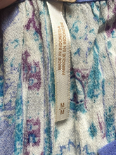 Load image into Gallery viewer, Free People Shirt Womens Medium Blue Magic Mystery Hippie Bell Sleeve Boho
