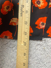 Load image into Gallery viewer, CAbi Shirt Womens Medium Black Vermillion AOP Flanders Poppy Boxy Split Boho
