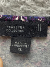 Load image into Gallery viewer, J Jill Shirt Womens Extra Large Purple Pink Floral Paisley Boho Knit Ladies
