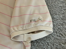 Load image into Gallery viewer, Ralph Lauren RLX Shirt Womens Extra Large Off White Striped Preppy Golf Polo
