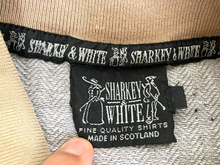 Load image into Gallery viewer, Sharkey &amp; White Shirt Adult Large Gray Old Course Golf Polo St Andrews Scotland
