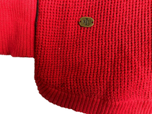 Load image into Gallery viewer, Lauren Ralph Lauren Sweater Womens 3X Red Waffle Knit Cowl Neck Plus Ladies

