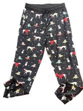 Load image into Gallery viewer, Secret Treasures Pajamas Womens Medium (30x26.5) AOP Dog Velour Cozy Lounge PJ

