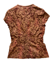 Load image into Gallery viewer, Mountain Hardwear Shirt Womens 10 Medium AOP Floral Boho Peasant Tie Button Up

