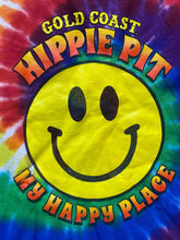 Load image into Gallery viewer, Gold Coast Shirt Adult Medium Rainbow Hippie Pit Psychedelic Smiley Tie Dye
