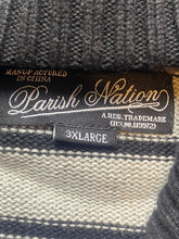 Load image into Gallery viewer, Parish Nation Sweater Adult 3XL XXXL Gray Black PN Pullover Shawl Collar Mens
