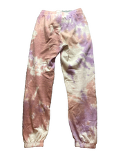 Load image into Gallery viewer, Care Bears Pants Womens Small Pink Purple Jogger Sweatpants Tie Dye Soft Cozy
