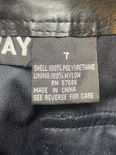 Load image into Gallery viewer, Highway Pants Womens 7 (30x30) Black Leather Cargo Nylon Outdoor Biker Flared
