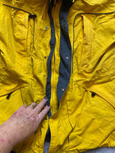 Load image into Gallery viewer, Gerry Jacket Adult Large Yellow Black Windbreaker Zip Up Snaps Outdoor Nylon Men
