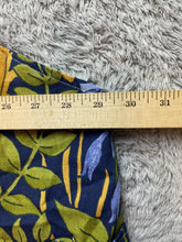 Load image into Gallery viewer, Dungaree Dress Womens 4X AOP Flower Garden Navy Overalls Bib Plus Ladies
