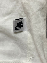 Load image into Gallery viewer, Karl Lagerfeld Paris Shirt Womens Extra Large Ivory Oversized Rhinestones Ladies

