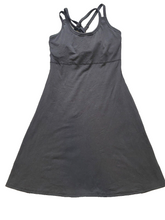 Load image into Gallery viewer, Sierra Designs Dress Womens Small Black Cross Strap Tank A-Line Polar Bear USA
