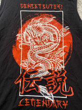Load image into Gallery viewer, Keito Shirt Adult Large Black Legendary Densetsute Chinese Dragon Tank Mens
