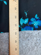 Load image into Gallery viewer, Torrid Shirt Womens 3 3X Black Blue Tie Collar Boxy Whimsygoth Boho Blouse Lady
