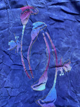 Load image into Gallery viewer, Tropical Tantrum Dress Womens Medium Blue Whimsical Rayon Boho Hawaiian Sundress
