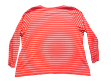 Load image into Gallery viewer, Lands End Shirt Womens 2X Shaped Fit Striped Long Sleeve Pullover Plus Ladies
