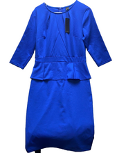 Load image into Gallery viewer, Vfshow Dress Womens Large Blue Formal Business Slimming Spandex Ladies NWT
