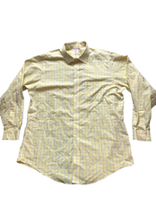 Load image into Gallery viewer, Brooks Brothers Shirt Adult 16.5 Large Yellow Blue Button Up Traditional Fit Men
