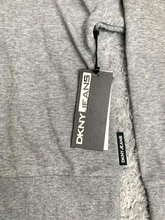 Load image into Gallery viewer, DKNY Jeans Sweatshirt Womens Extra Large Gray Oversized Cropped Pullover NWT
