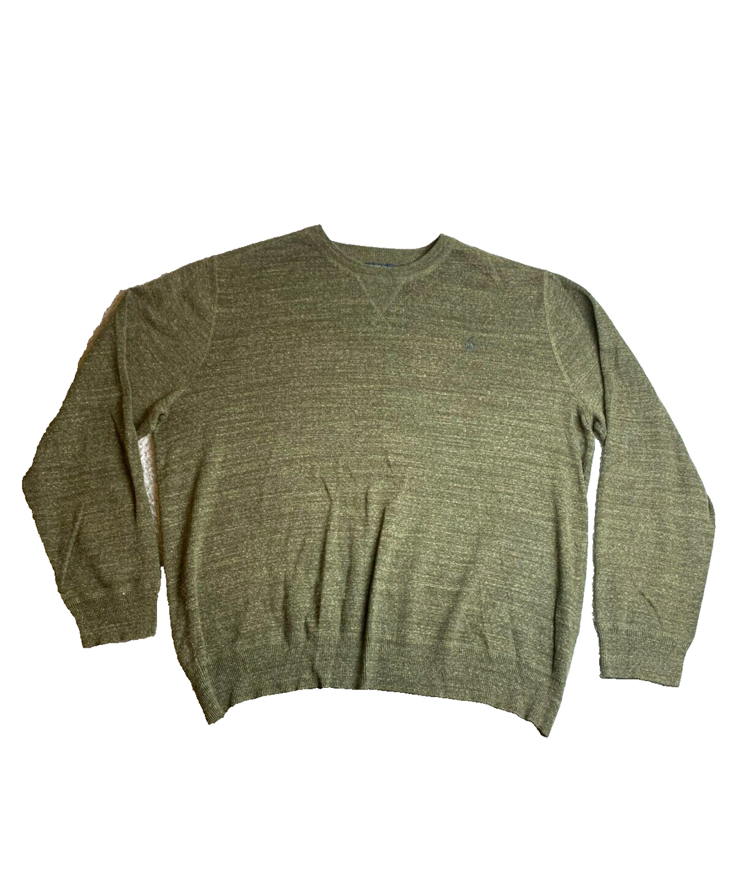 POLO Ralph Lauren Sweater Adult 2XL XXL Green Oversized Outerwear Pullover Mens