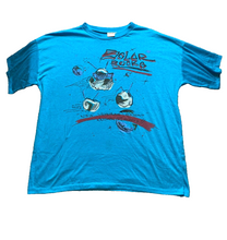 Load image into Gallery viewer, VTG Solar Rocks Shirt Adult OSFA Turquoise Single Stitch Earthcore Earthy 80s
