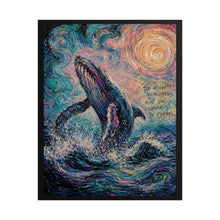 Load image into Gallery viewer, "Remember What You Choose To Feel" Whale Wall Art | Starry Sky Print

