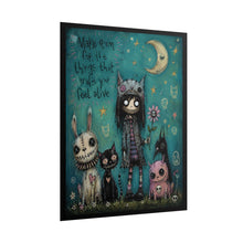 Load image into Gallery viewer, Rolled Poster — Whimsical Gothic Art Print: “Make Room for the Things That Make You Feel Alive”
