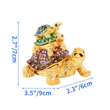 Load image into Gallery viewer, Medium Pyramid 3 Turtle Jewelry Case
