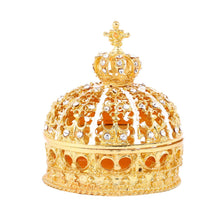 Load image into Gallery viewer, Crown with Cross Jewelry Case
