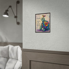 Load image into Gallery viewer, Rolled Poster — "Kindness Is a Language" Turtle Art Print
