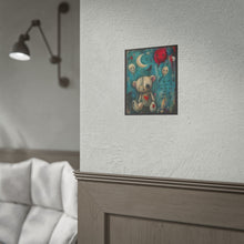 Load image into Gallery viewer, Rolled Poster — Creepy Cute Teddy Balloon Art Print ("The Scars You Can't See..." )
