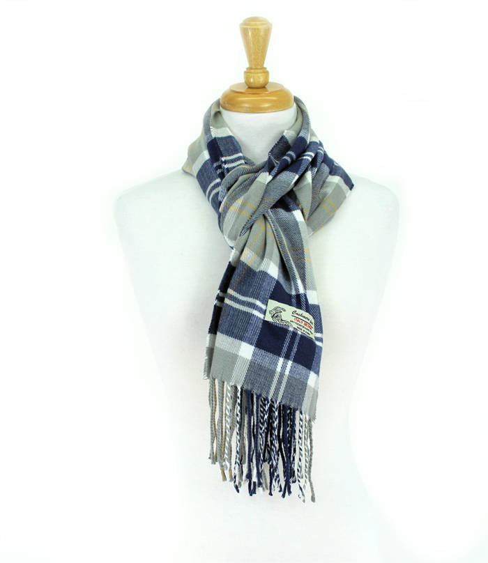 Plaid Cashmere Feel Scarf 12-pack